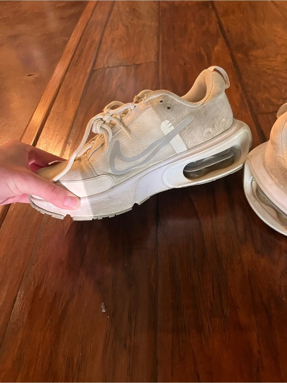 Nike Women’s Cream-Beige Air Max Platform Sneakers